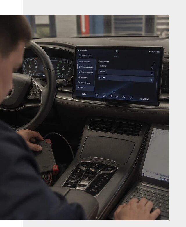 Русификация автомобиля BYD HAN для эксплуатации в Апатитах